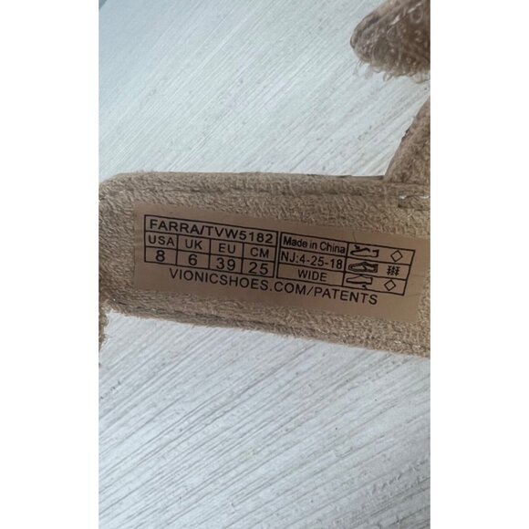 Vionic Womens Rest Farra Cork Sandals With Gold Accent Discs Size 8W - Picture 8 of 10